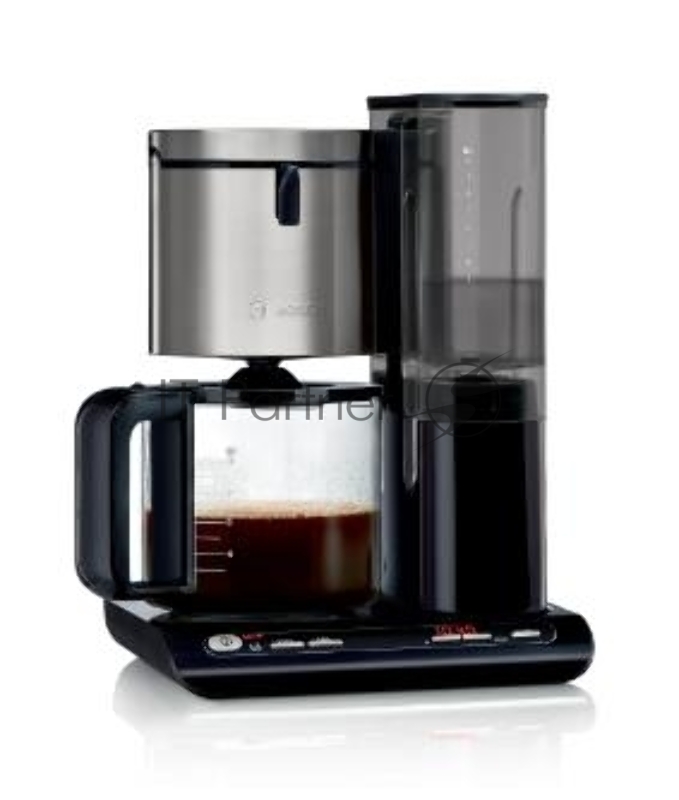 Кофеварка капельная Bosch TKA8633 черный/серебристый, исп. кофе - молотый, 1.25 л, 1160 Вт.