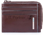 Чехол для кредитных карт Piquadro Blue Square PP4822B2R/MO, натур.кожа, коричневый