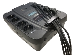 Источник бесперебойного питания Powercom Back-UPS SPIDER, Line-Interactive, LCD, AVR, 550VA/330W, Schuko, USB, черный (1456259)