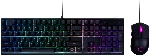 Комплект клавиатура+мышь Cooler Master MS110 проводной, USB, 3200 DPI, чёрный