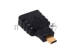 Переходник Gembird Переходник HDMI-microHDMI 19F/19M, золотые разъемы, пакет
