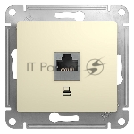 Механизм розетки комп. 1-м СП Glossa RJ45 беж. SchE GSL000281K