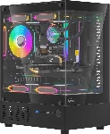 Компьютерный корпус AeroCool/Formula Crystal Z1CM черный без БП mATX 5x120мм 1xUSB3.0 audio bott PSU