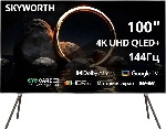Телевизор Skyworth 100" 100Q79H черный/коричневый QLED UHD 144Hz Smart TV Google TV 3GB/32GB