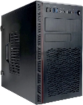 Компьютерный корпус Mini Tower InWin EMR065 черный 500W PM-500ATX U3.0*2+U2.0*2+A(HD)+intrusion switch mATX
