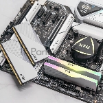 Оперативная память XPG Lancer, DDR5, 32Gb (2x16GB), 6400MHz, CL32, DIMM, с радиаторами, RGB, белый, вид 3