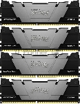 Оперативная память Kingston Fury Renegade, 64Gb (4x16GB), DDR4, 3600MHz, CL16, DIMM, с радиаторами, серый/черный