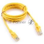Патч-корд медный UTP Cablexpert PP10-2M/Y cat.5e, 2м, литой, многожильный, желтый