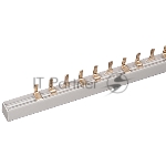 Шина соединительная типа PIN (12 штырей) 3Р 100 А (22 см) Rexant