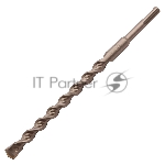 Бур по бетону Denzel двойная спираль, Cobalt W-tip, 16x260 мм, SDS PLUS