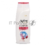 Шампунь Active укрепляющий, защита от выпадения волос CARE & BEAUTY. С корнем женьшеня, цветком гибискуса и витамином B6, 350 мл (512102056)