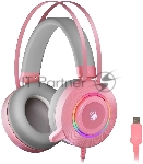 Гарнитура Bloody G521 розовый, проводная