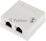 Рoзетка компьютерная внешняя Rexant 2-порта RJ-45 (8P8C), FTP экранированная, категория 6