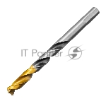 Сверло спиральное по металлу 9 x 125мм, Р6М5, Golden Tip, многогранная заточка Denzel