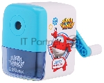 Точилка для карандашей механическая Deli ER10409 Super Wings 1 отверстие пластик ассорти