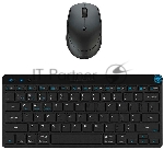 Комплект клавиатура+мышь JLab GO беспроводной, USB, 1600 DPI, чёрный