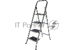 Лестница-стремянка FIT РОС стальная, 4 широкие ступени, Н=129 см, вес 6,25 кг 65383