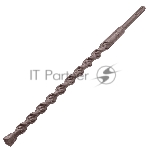 Бур по бетону Denzel двойная спираль, Cobalt W-tip, 16x310 мм, SDS PLUS