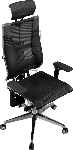 Кресло руководителя Метта Yoga 4DT B2-15D - YM93+Infinity+carbon черный сетка/кожа с подголов. крестов. алюминий хром (комплект 1 шт), вид 29