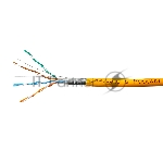 Кабель SkyNet Premium FTP-LSZH 4x2x0,51, низкое дымовыделение, нулевое содержание галогенов, медный, FLUKE TEST, кат.5e, однож., 100 м, box, оранжевый