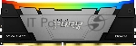 Оперативная память Kingston Fury Renegade, DDR4, 16GB (1x16GB), 3200MHz, CL16, DIMM, с радиатором, RGB, серебристый/черный
