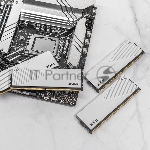 Оперативная память XPG Lancer, DDR5, 64GB (2x32GB), 6400MHz, CL32, DIMM, с радиаторами, белый, вид 10