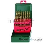 Буры,сверла,долото Metabo 627156000 Набор HSS-TiN 19 свёрел (1-10мм) в мет.кор., вид 2