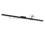 Трековый линейный светильник Ambrella light GL4475 BK черный IP20 30W 3CCT 3000-6000K SMART 48V 120° 904x22x45