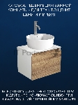 Комплект для ванной, 3 предмета (Тумба подвесная Bau Blackwood 60 + Раковина BAU 51х41, с отв. под см-ль, Смеситель Dream, нерж. сталь)