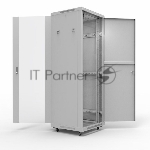 Напольный шкаф Rexant 19" серии Standart 22U 600х1000 мм, передняя дверь стекло, задняя дверь металл, RAL 7035 (состоит из 3 частей)
