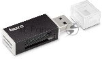Кард-ридер Buro BU-CR-3104/черный/MMC/MS/MS Duo/MS Pro/RS-MMC/SD/SDHC/TF/mini-SD/USB 2.0/пластик