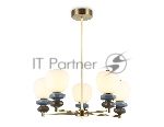 Люстра Ambrella light LH53164/5 SB/WH бронза/белый 40W 3000K D650*900