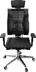 Кресло руководителя Метта Yoga 4DT B2-15D - YM93+Infinity+carbon черный сетка/кожа с подголов. крестов. алюминий хром (комплект 1 шт), вид 27
