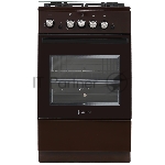 Плита газовая De Luxe 5040.32Г (КР) ЧР 014 коричневый, конфорок 4 шт, духовка 46 л, 50 см x 85 см x 50 см