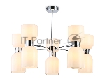 Люстра Ambrella light LH56083/10 СH/FR хром/белый матовый E14*10 max 40W D700*510