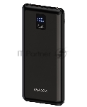 Внешний аккумулятор Maxvi PB10-11 10000 мАч черный 3A, встроенные кабели USB A/Type-C/Lightning