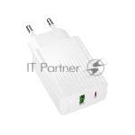 Сетевое зарядное устройство BOROFONE (6941991122767) BAS74A 1USB+1Type-C 3.0A QC3.0 PD 20W White