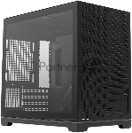 Компьютерный корпус без блока питания Case HSPD M211, Mesh Mini-tower, Black, TG, 0.7 SPCC, no fans,mATX, mITX, 175/330/150мм, 2x2.5", 1x3.5", 4xPCI, 2xUSB-A 3.0, ARGb strip, 336x211x350мм