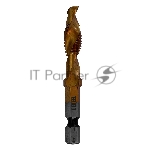 Сверло-метчик М10 х 1,25 мм, Р6М5 Denzel