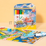 Фломастеры Deli EC168-8 Super Wings конический пишущий наконечник, вид 4