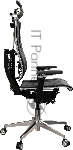 Кресло руководителя Метта Yoga 4DT B2-15D - YM93+Infinity+carbon черный сетка/кожа с подголов. крестов. алюминий хром (комплект 1 шт), вид 26