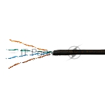 Кабель SkyNet Premium UTP outdoor 4x2x0,51, медный, FLUKE TEST, кат.5e, однож., 100 м, box, черный