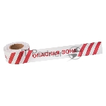 Лента оградительная «Опасная зона» 75 мм х 250 м Rexant, цвет белый/красный