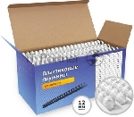 Пластиковые пружины для переплета 12 мм белые 100 шт. Гелеос (BCA4-12W)