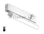 Управляемый светодиодный светильник для шинопровода Magnetic Ambrella light GL1321 WH белый IP20 12W 3000K-6400K 220V 120° 232*25*112 (Без ПДУ)