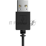 Гарнитура Ritmix RH-563USB Чёрная (2м)