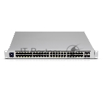 Коммутатор Ubiquiti UniFi Switch Pro 48 PoE, 40×1 Гбит/с PoE+ + 8×1 Гбит/с PoE++ + 4×10 Гбит/с SFP+ Uplink, управляемый, вид 6