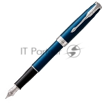 Ручка перьевая Parker Sonnet Core F539 (1945364) LaqBlue CT M сталь нержавеющая подар.кор.