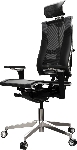 Кресло руководителя Метта Yoga 4DT B2-15D - YM93+Infinity+carbon черный сетка/кожа с подголов. крестов. алюминий хром (комплект 1 шт), вид 24