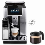 Кофемашина DeLonghi ECAM 610.75.MB металлик/черный, исп. кофе - зерновой/молотый, 2.2 л, 1450 Вт, 19 Бар, вид 6